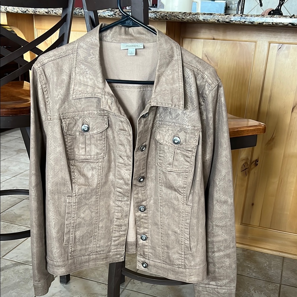 Dress Barn Tan Jean Jacket